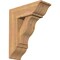 Ekena Millwork Funston Traditional Smooth Bracket w/ Offset Brace, Western Red Cedar, 7 1/2"W x 20"D x 24"H BKT0806X20X24FST01SWR - alternate 1